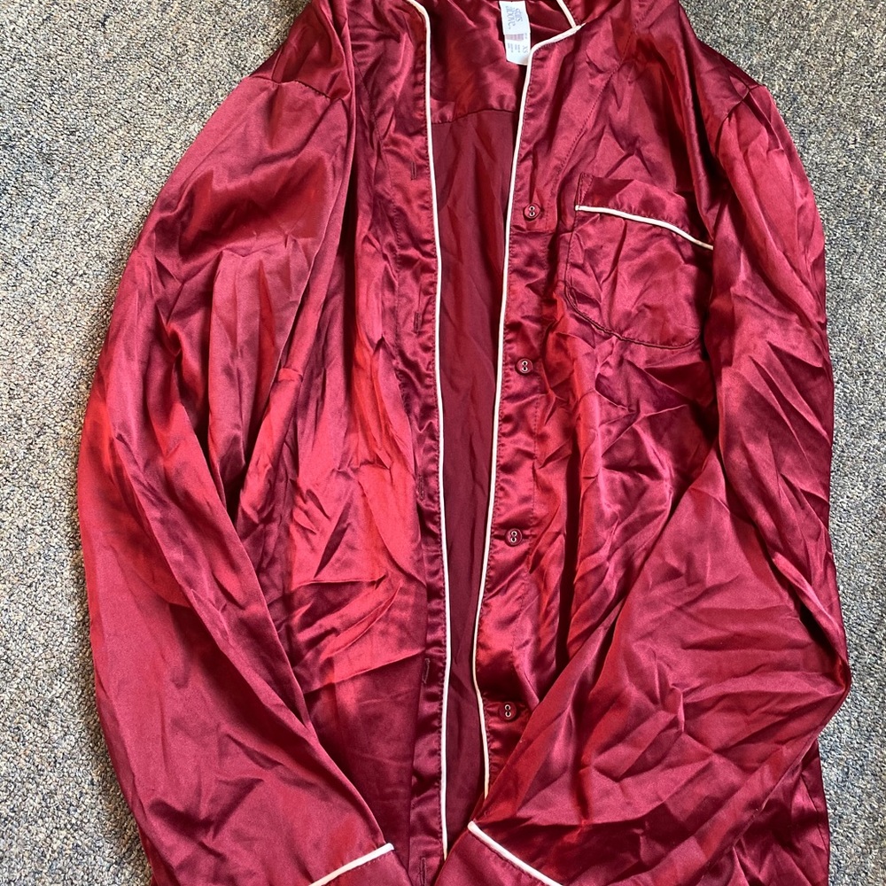 Silky robe